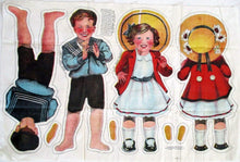 Load image into Gallery viewer, Antique 1913 Betsy and Bill Permanent Doll Cloth Rag Doll Panel | Uncut