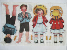 Load image into Gallery viewer, Antique 1913 Betsy and Bill Permanent Doll Cloth Rag Doll Panel | Uncut