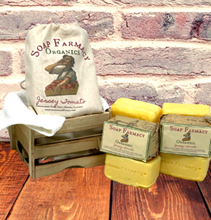 Load image into Gallery viewer, Jersey Tomato Soap | Raw Jersey Wildflower Pine Barren Honey, Complexion + Body Tomato Soap Bar