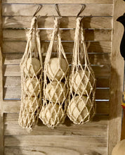 Load image into Gallery viewer, Goat Milk Soap Balls + Boho Macrame Hang Sack | BATSTO FARM SOAP