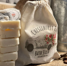 Load image into Gallery viewer, Guest Soap, Cowboy Coffee + Cream, Jersey Tomato, Dandelion, Coffee + Cream Scrub, Hemp Milk, Manuka Honey, Six Travel Size,