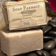 Load image into Gallery viewer, Bison Tallow + Organic Goat Milk Cream Bar Soap, Cowboy Coffee and Cream, Ground Free