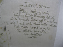 Load image into Gallery viewer, 1892 Arnold Print Works "Hen and Chickens" Cloth Panel, Uncut, Framed