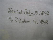 Load image into Gallery viewer, 1892 Arnold Print Works "Hen and Chickens" Cloth Panel, Uncut, Framed