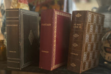 Load image into Gallery viewer, 1950's Crosley Book Radios, Lot Of 3, Enchantment, As You Like It and Fantasy Transister Radios, Leather Bound