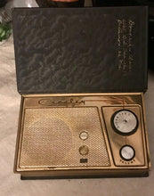 Load image into Gallery viewer, 1950's Crosley Book Radios, Lot Of 3, Enchantment, As You Like It and Fantasy Transister Radios, Leather Bound