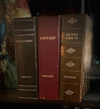 Load image into Gallery viewer, 1950's Crosley Book Radios, Lot Of 3, Enchantment, As You Like It and Fantasy Transister Radios, Leather Bound