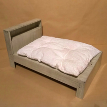 Load image into Gallery viewer, 1950's Tin Doll House Furniture | Bed, Armoire, and Dresser