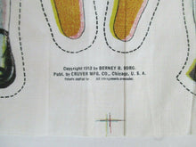 Load image into Gallery viewer, Antique 1913 Betsy and Bill Permanent Doll Cloth Rag Doll Panel | Uncut
