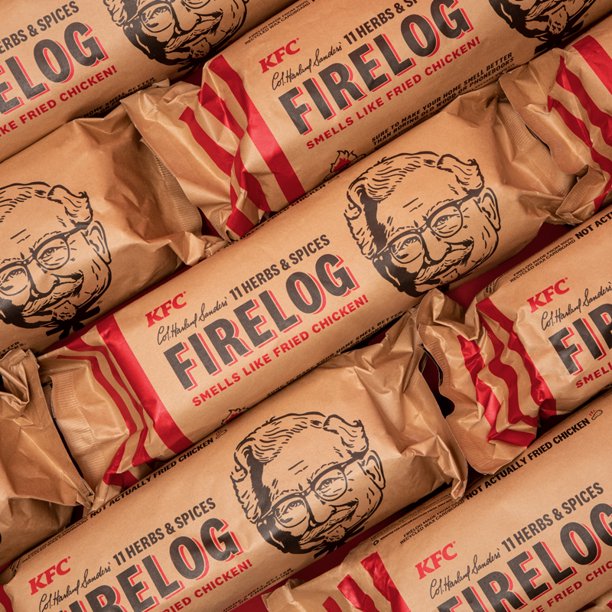 Five Kentucky Fried Chicken Firelog | KFC Firelog Limited-Edition 11 Herbs & Spices