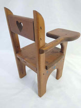 Load image into Gallery viewer, Vintage Wooden Doll Desk Chair | 14&quot;
