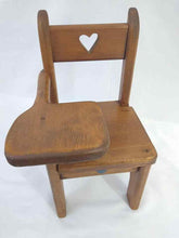 Load image into Gallery viewer, Vintage Wooden Doll Desk Chair | 14&quot;
