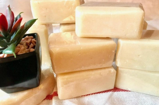 Four Pack Creamy Organic Goat Milk Soap