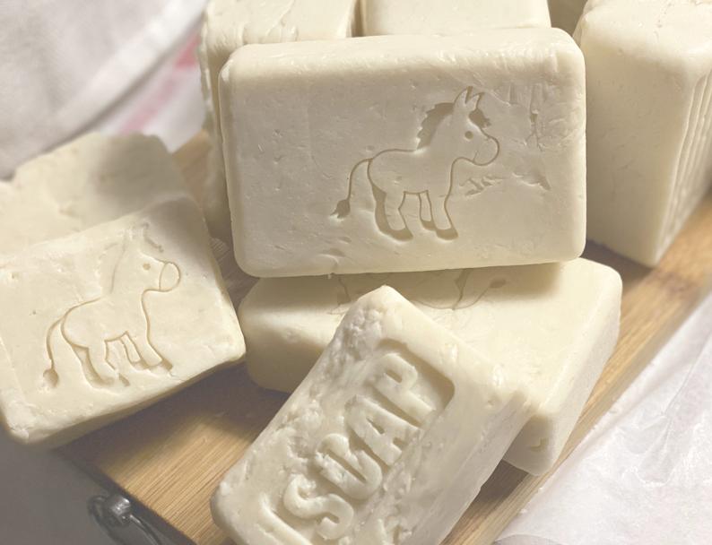Handcrafted Donkey Milk Soap | Four Pack Natural Scent Bath Size