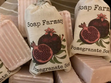 Load image into Gallery viewer, Pomegranate + Tallow Soap, Organic Goat Milk, Natural, Unscented Handmade Soap Bars
