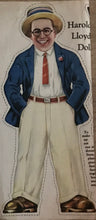 Load image into Gallery viewer, 1920&#39;s Harold Lloyd Vintage Ad Premium, Uncut, Cloth Doll Panel
