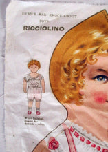 Load image into Gallery viewer, 1900&#39;s Dean&#39;s Rag Book Co. Curly Locks Uncut Cloth Rag Doll Panel
