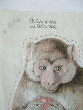 Load image into Gallery viewer, 1892 Arnold Print Works Little Monkey Cloth Rag Doll Panel
