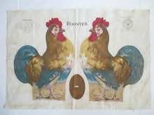 Load image into Gallery viewer, 1892 Arnold Print Works Rooster Cloth Panel | Uncut
