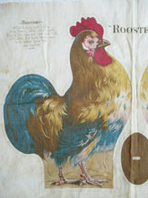 Load image into Gallery viewer, 1892 Arnold Print Works Rooster Cloth Panel | Uncut
