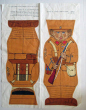 Load image into Gallery viewer, WWI 1915 Soldier Rag Doll No. 3 Hulbert Fabrics Cloth Rag Doll Panel
